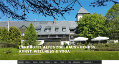 Desktop Screenshot of landhotel-altes-zollhaus.com