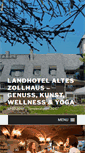 Mobile Screenshot of landhotel-altes-zollhaus.com